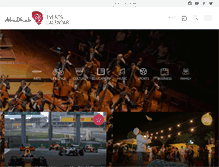Tablet Screenshot of abudhabievents.ae